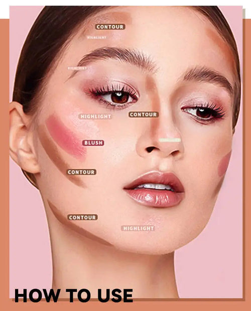 MLSMILE Highlight Contour 3-pack For 3D Makeup Brightening Skin Tone